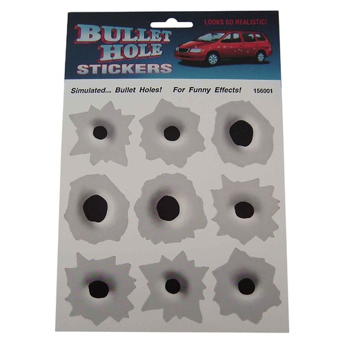 Metal Bullet Hole Sticker Sheet S-BHM