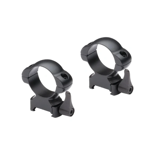 Sabre QR Quick Release High 1 Inch Matte Black Weaver Steel Mount Rings  - SABMQR1WH