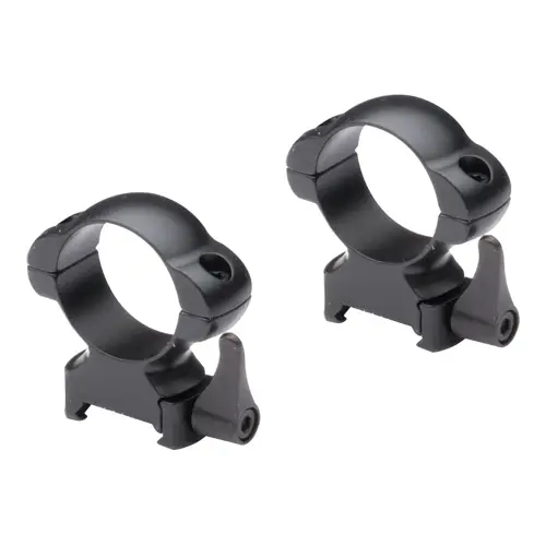 Sabre QR Quick Release Medium 1 Inch Matte Black Weaver Steel Mount Rings  - SABMQR1WM