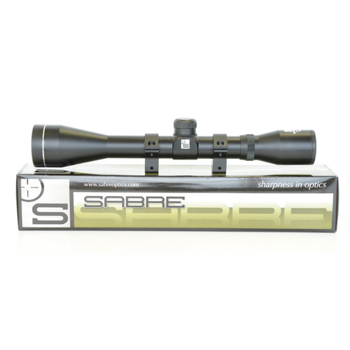 Sabre Accent 4 x 32 Hunting Riflescope With Rings And Mil Dot Reticle - SAM432