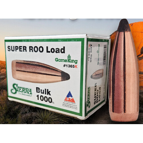 Sierra "Super Roo" GameKing Spitzer Boat Tail 22 Cal .224 55 Grain - 1000 Pack - 1365