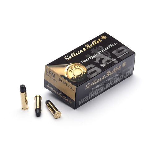 Sellier & Bellot  38 Special 158 grain Lead Flat Nose 50 Round Pack V311872