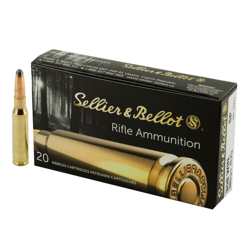 Sellier & Bellot  308 Winchester 180 grain SP No. 2937 20 Round Pack V331432