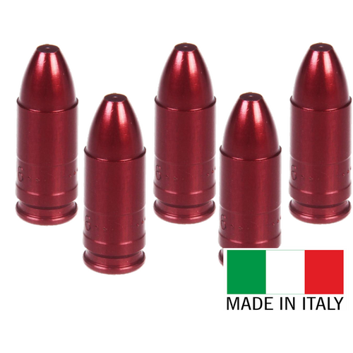 Stil Crin Italian Rifle Snap Caps Dummy Round - 9MM Luger Pack of 5