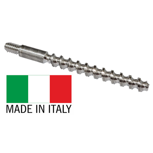 Stil Crin Italian Rifle Pistol Spiral Aluminum Cleaning Jag - .22Cal (.22Lr, .222, .223, 22-250 etc) - US Thread