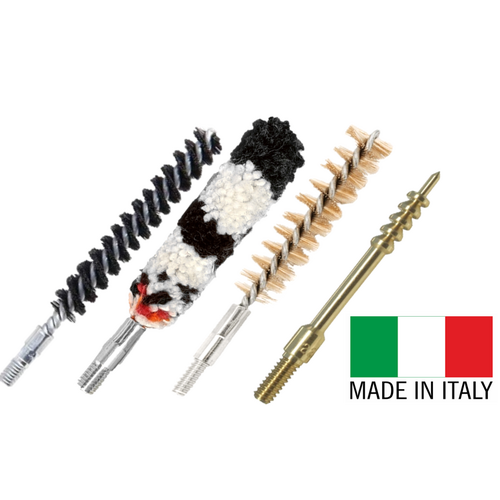 Stil Crin Italian 243 Cal/6mm Rifle Pistol 4 Piece Bore Brush Set (Brass, Wool, Nylon & Jag)