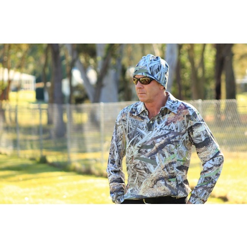 Max-Hunter Koorangie Camo Bamboo Charcoal Shirt Long Sleeve XL - SHIRT-003XL