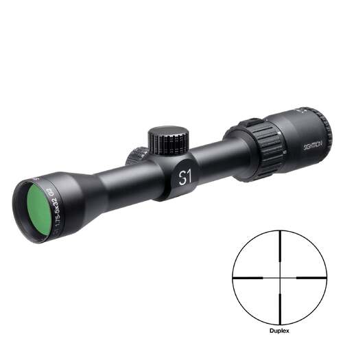Sightron SI G2 Series 1.75-4x32mm Riflescope with Duplex Reticle, ¼ MOA Clicks, Second Focal Plane, 1" Tube - SI-32000