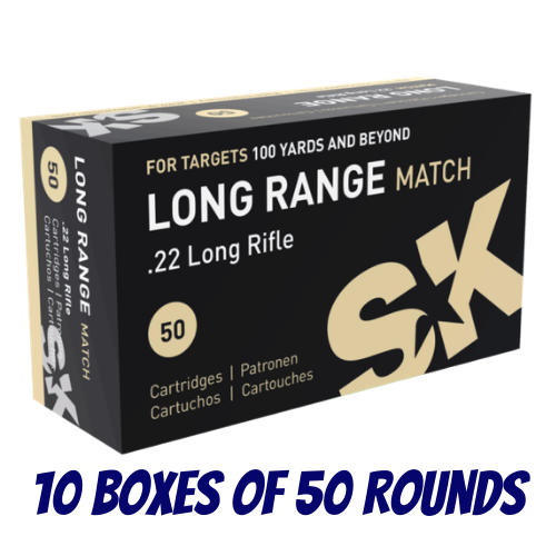 SK 22LR Long Range Match 40gr LRN - 500PK - 10 Boxes of 50 Rounds - SK420121