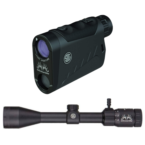 Sig Sauer Buckmasters 4-16x44mm BDC Rifle Scope + Sig Sauer Buckmasters 6x22mm 1500 Laser Rangefinder