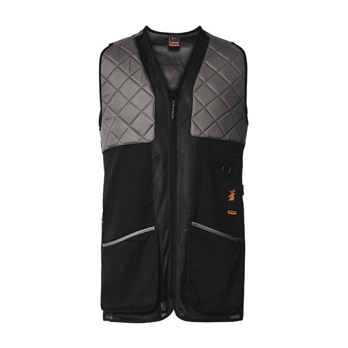 Spika Shooting Vest Charcoal - Adult 4XL - SP-SHV-SPH-3A8