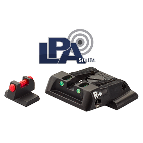LPA SPF Fiber Optic Adjustable Sight Set S&W M&P - SPF02SW