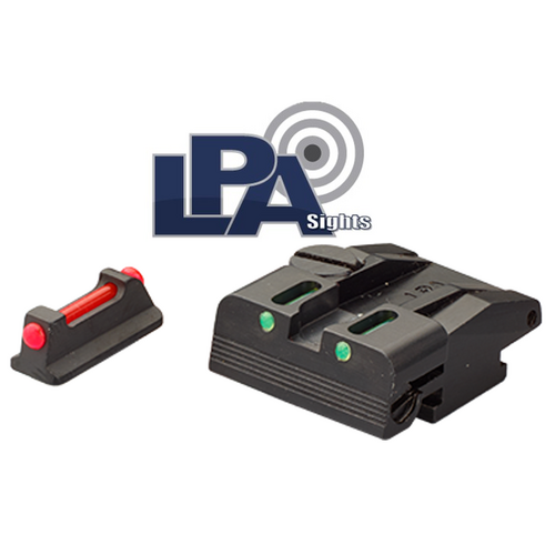 LPA SPF Fiber Optic Adjustable Sight Set for Walther PPQ, P99, PPQM2 - SPF15WA