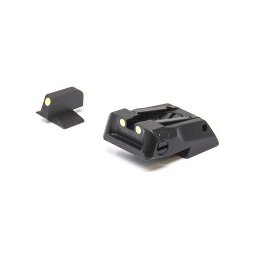LPA Adjustable Luminova Sig Sauer 1911 Fiber Optic Sight Set - SPL17SS