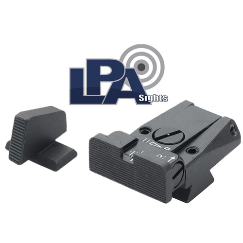 LPA SPR Target Adjustable Sight Set Browning High Power - SPR62BN07