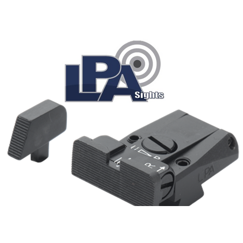 LPA SPR Black Target Adjustable Sight Set CZ 75 (Old Model) - SPR75CZ07