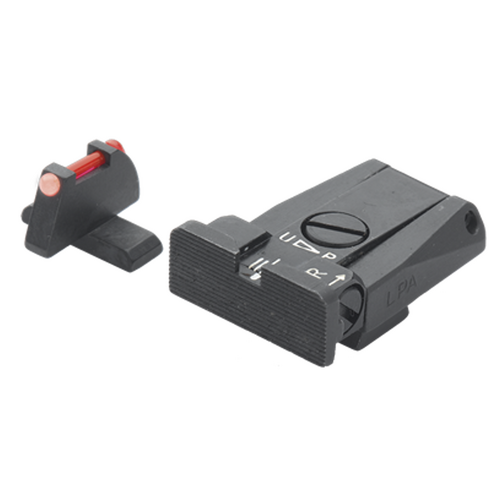 LPA SPR Black Target With Fiber Front Sight Set Beretta 8000 Cougar, 92A1, 98A1, M9A3, 90TWO - SPR94BE7F