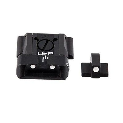 LPA SPS Adjustable Sight Set S&W M&P Steel White Dot - SPS02SW30