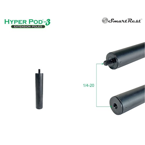 SmartRest Hyper Pod 3 Extension Poles - SREP