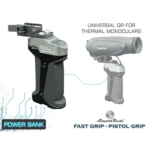 Smart Rest Pistol Grip Power Bank - For Thermal Monocular - SRPGB