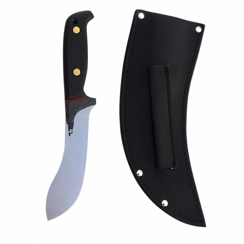 Svord Curved Skinner 5.75" Fixed Blade Knife with PVC Sheath - Black - SV67LB
