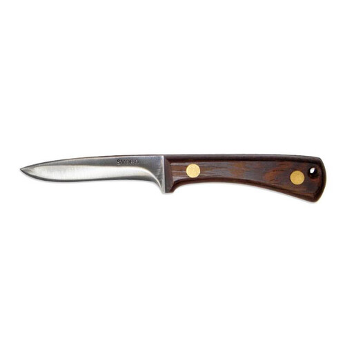 Svord Bird & Trout 2 Wenge Handle 90mm Blade Leather Sheath Knife - SVBNT2