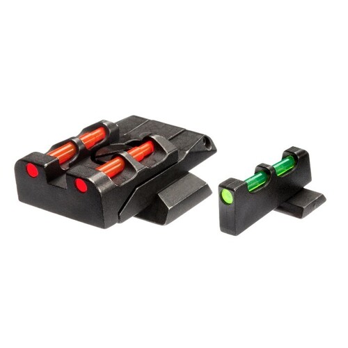HIVIZ Fiber Optic Adjustable Sight Set for S&W M&P with Interchangeable Inserts SWMPE21