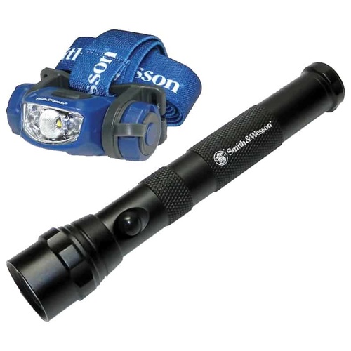 Smith&Wesson Explorer Pack with LED Flashlight and Headlamp