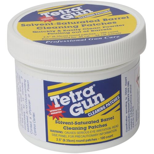 Tetra Gun Carbon Cleaner 2.25" patch Jar - 100ct - 101I