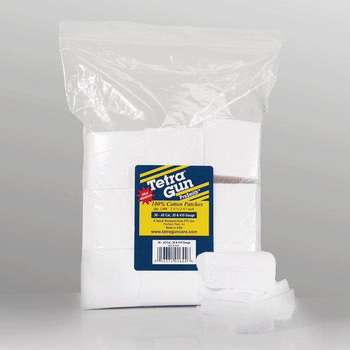 Tetra ProSmith Cleaning Patches 9mm/38-45 Cal 410 & 20g (1000) - 1644I