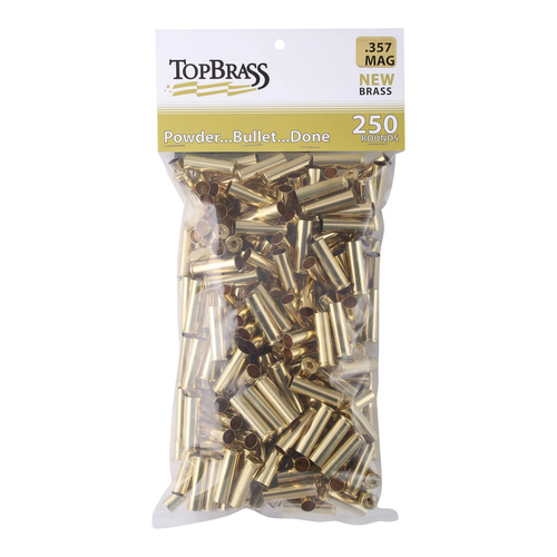 Top Brass 357 Magnum New Unprimed Brass - 250pk