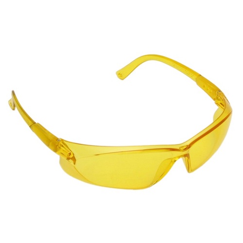 Max-Protection Shooting Glasses with Case Yellow PC Frame and Lens - TD-YL873