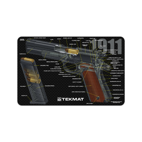 TekMat 1911 Cutaway Gun Cleaning Mat 11x17 - TEK-R17-1911-CA