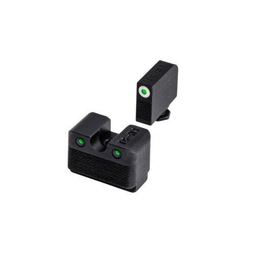 Truglo Tritium Pro Handgun Sight Set For Glock Low Mos - Black Fortress Finish Fits Standard Holsters  TG231G1MW