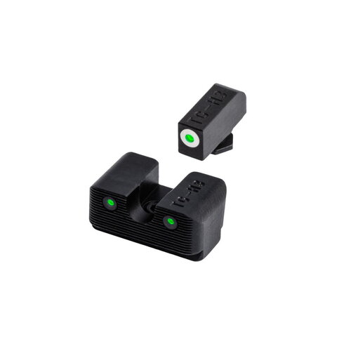 Truglo Tritium Pro Handgun Green Night Sights For Glock High Pistols - Glows-in-the Dark Fortress Finish  TG231G2W