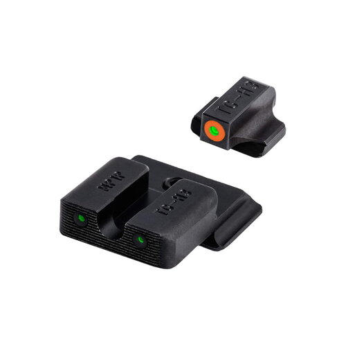 Truglo Tritium Pro Handgun Night Sights For Smith & Wesson M&p - Orange With U-notch Black Steel  TG231MP1C