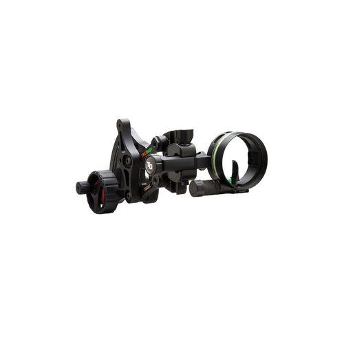 TruGlo Archer's Choice Range Rover Slider 1-Pin Bow Sight with Adjustment Wheel, Zero-In Adjustment Dial, .019" Diameter Pins, Black TG6411B