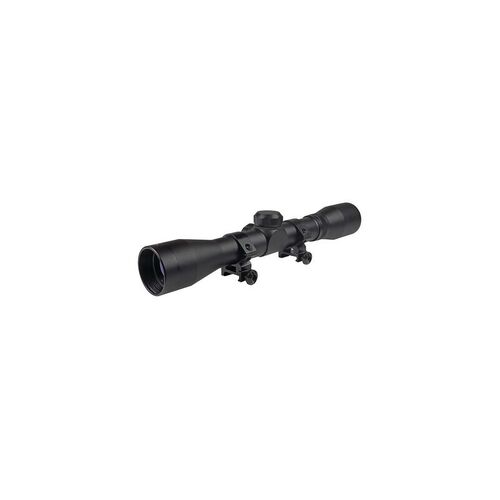 Truglo Buckline 4x32mm Rifle Scope With Mounting Rings - Duplex Reticle Black Matte  TG85043XB
