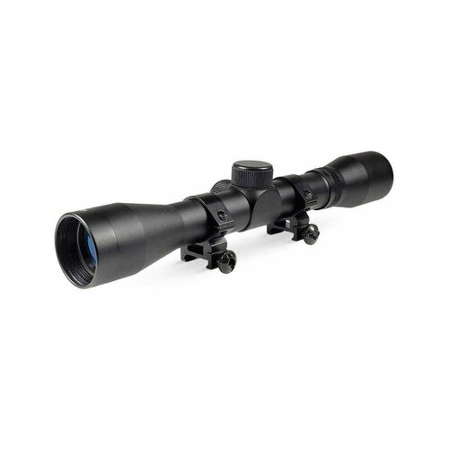 Truglo Buckline Rifle Scope 4x32mm With Mounting Rings - Duplex Bdc Reticle Black Matte  TG8504XB