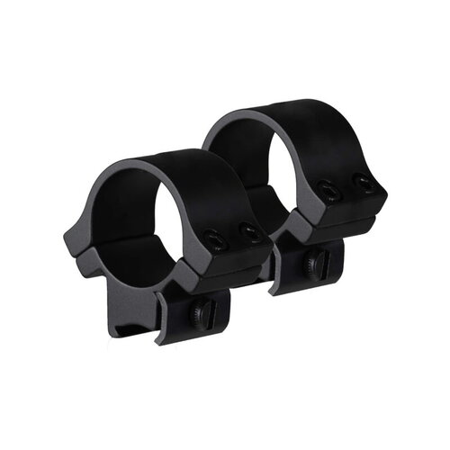 Truglo 1" Scope Ring Set Lightweight Quad Picatinny Weaver High - Tube Matte Black Aluminum  TG8961B2