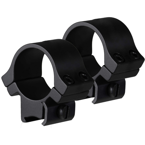 Truglo 1" Scope Ring Set Lightweight Quad Picatinny Weaver - Medium Tube Matte Black  TG8961B3