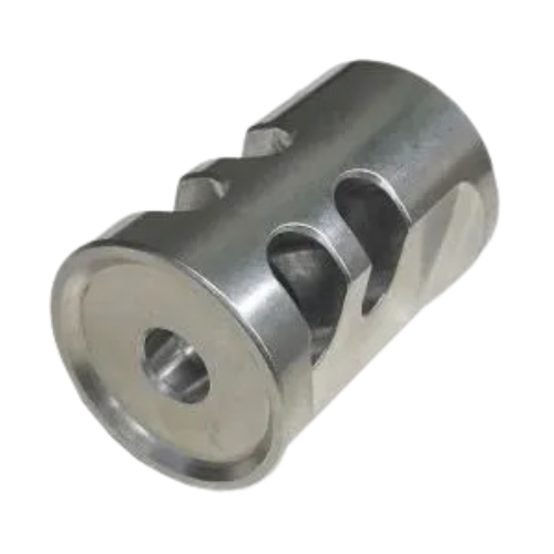 TandemKross Game Changer PRO Compensator Ruger Mark IV, SW22 Victory, Browning Buck Mark 1/2"-28 Thread for 22LR - Silver