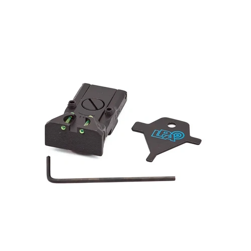 LPA Adjustable Fibre Optic Rear Sight for CZ 75 Tactical Sport - TRT92BWFO