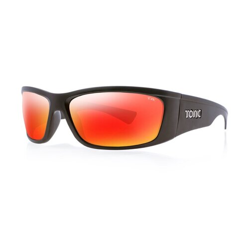 Tonic Shimmer Matt Black Mirror Red Sunglasses TSHIBLKREDMIRRG2