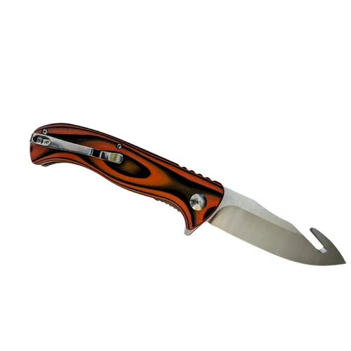 Tassie Tiger Folding Gut Hook with Pocket Clip - TTK85FGHC