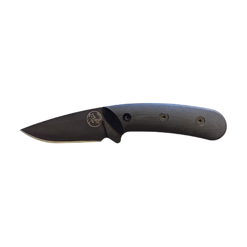 Tassie Tiger Fixed Blade Knife - Black G10 Handle - TTKAUSB