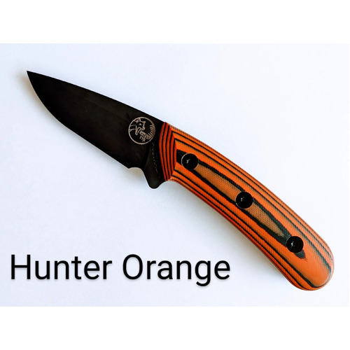 Tassie Tiger Fixed Blade Skinning Knife - Orange Handle - TTKAUSO