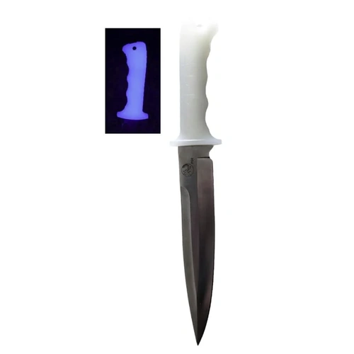 Tassie Tiger Pig Hunting Blue Glow Handle Hunting Knife - TTKBGP8