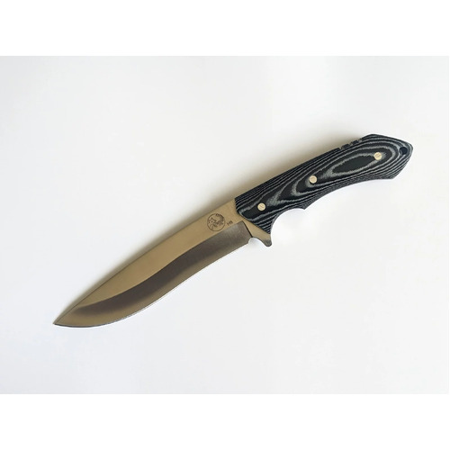Tassie Tiger Fixed Blade Hunting Knife - Micarta Handle - TTKH6