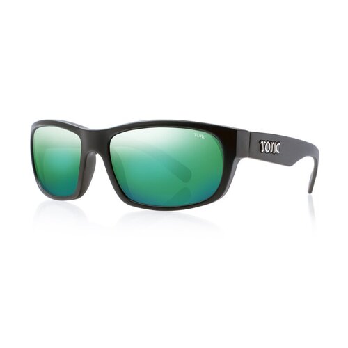 Tonic Torquay Matt Black Mirror Green Sunglasses TTORBLKGRNMIRRG2